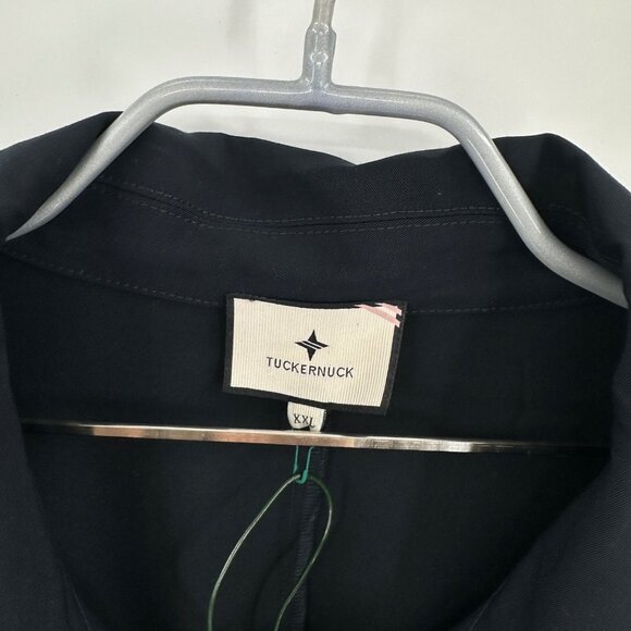 Tuckernuck Midnight Blue Scout Dress sz XXL NWT Short Sleeve Shift Mini Collared - Picture 3 of 8